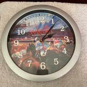 Nice Collectible Rare Saratoga America’s Racetrack 90’s Quartz Battery Powered